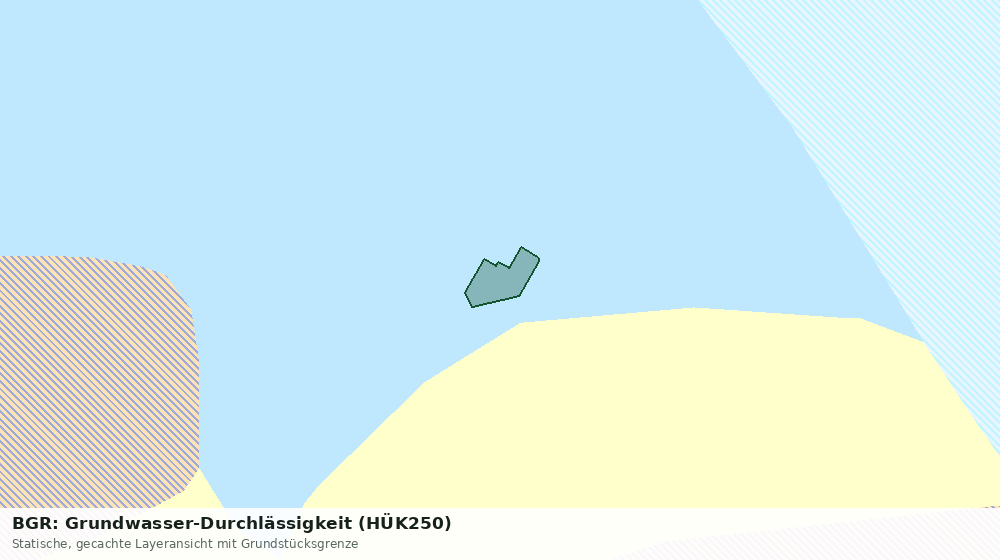 Statische Kartenansicht: BGR: Grundwasser-Durchlässigkeit (HÜK250)