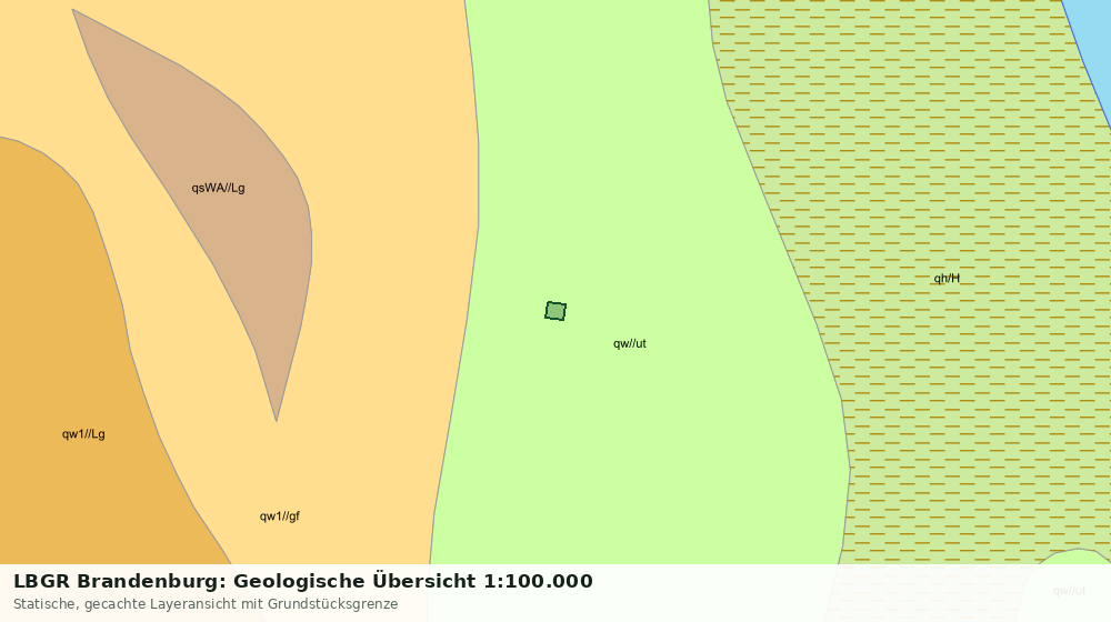Statische Kartenansicht: LBGR Brandenburg: Geologische Übersicht 1:100.000