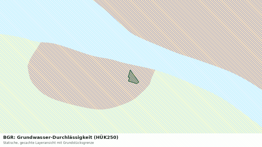 Statische Kartenansicht: BGR: Grundwasser-Durchlässigkeit (HÜK250)