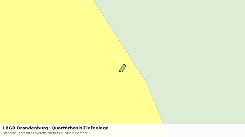 Statische Kartenansicht: LBGR Brandenburg: Quartärbasis-Tiefenlage