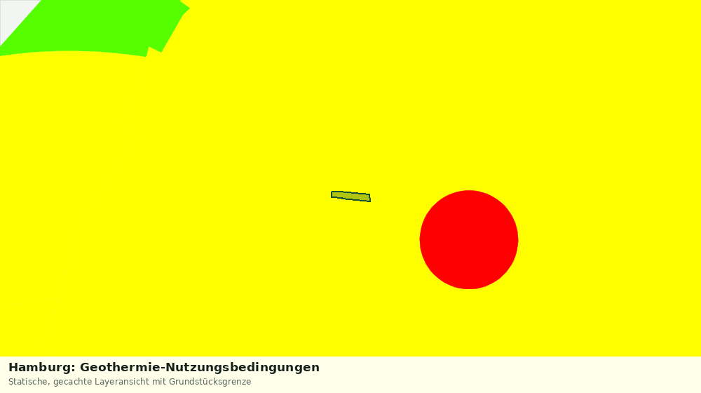 Statische Kartenansicht: Hamburg: Geothermie-Nutzungsbedingungen