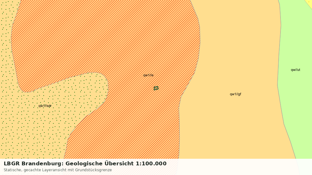 Statische Kartenansicht: LBGR Brandenburg: Geologische Übersicht 1:100.000