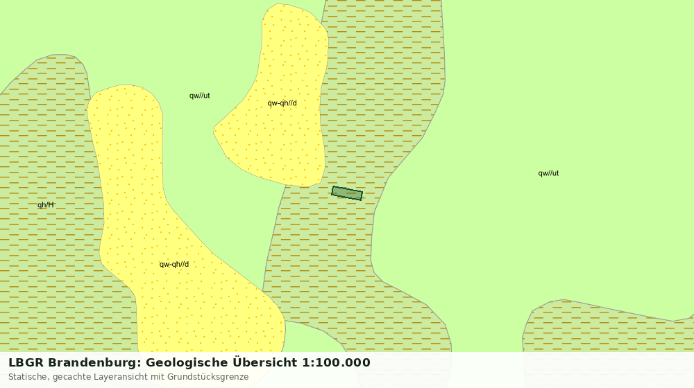 Statische Kartenansicht: LBGR Brandenburg: Geologische Übersicht 1:100.000