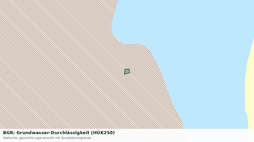 Statische Kartenansicht: BGR: Grundwasser-Durchlässigkeit (HÜK250)
