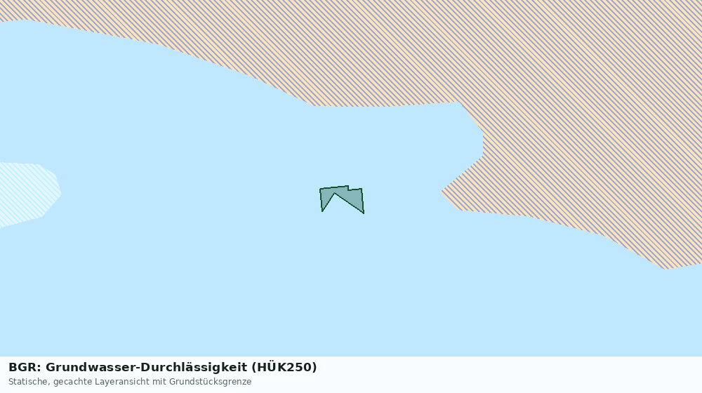 Statische Kartenansicht: BGR: Grundwasser-Durchlässigkeit (HÜK250)