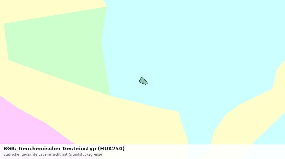 Statische Kartenansicht: BGR: Geochemischer Gesteinstyp (HÜK250)