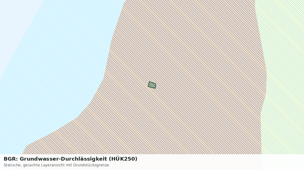 Statische Kartenansicht: BGR: Grundwasser-Durchlässigkeit (HÜK250)