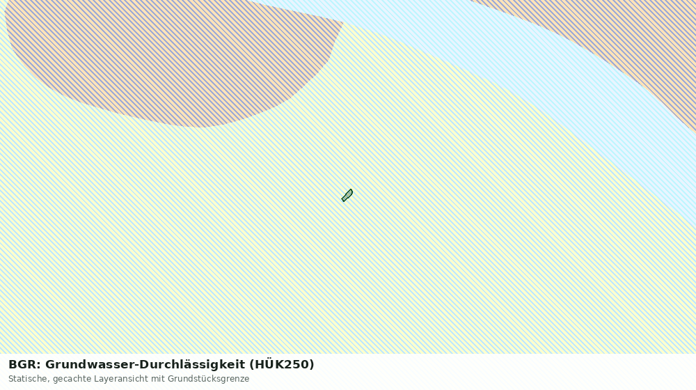 Statische Kartenansicht: BGR: Grundwasser-Durchlässigkeit (HÜK250)