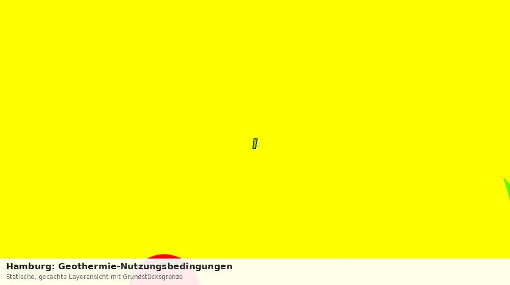 Statische Kartenansicht: Hamburg: Geothermie-Nutzungsbedingungen