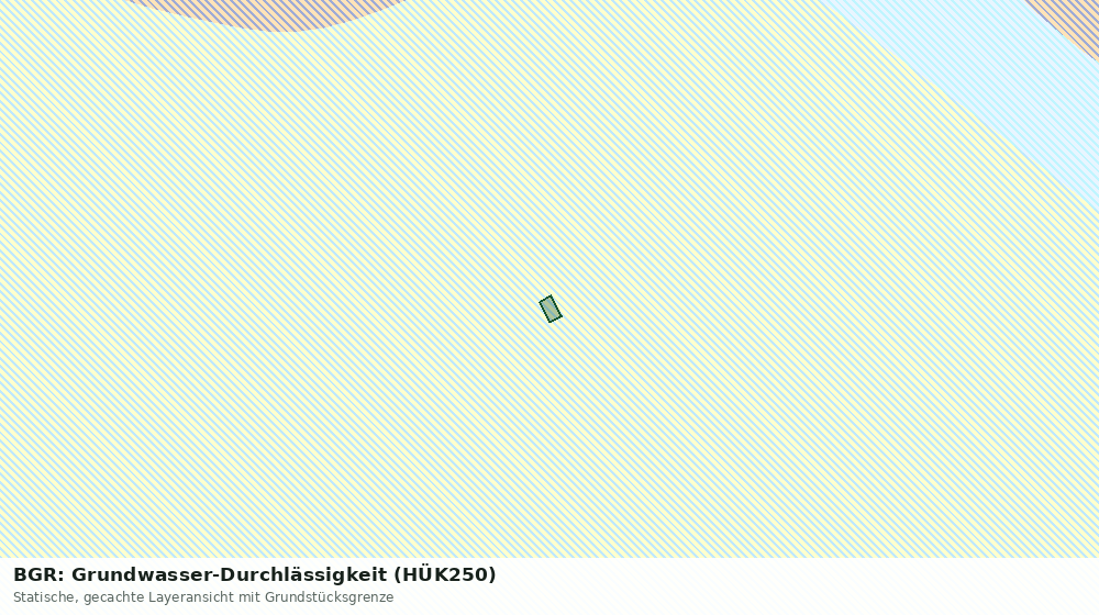 Statische Kartenansicht: BGR: Grundwasser-Durchlässigkeit (HÜK250)