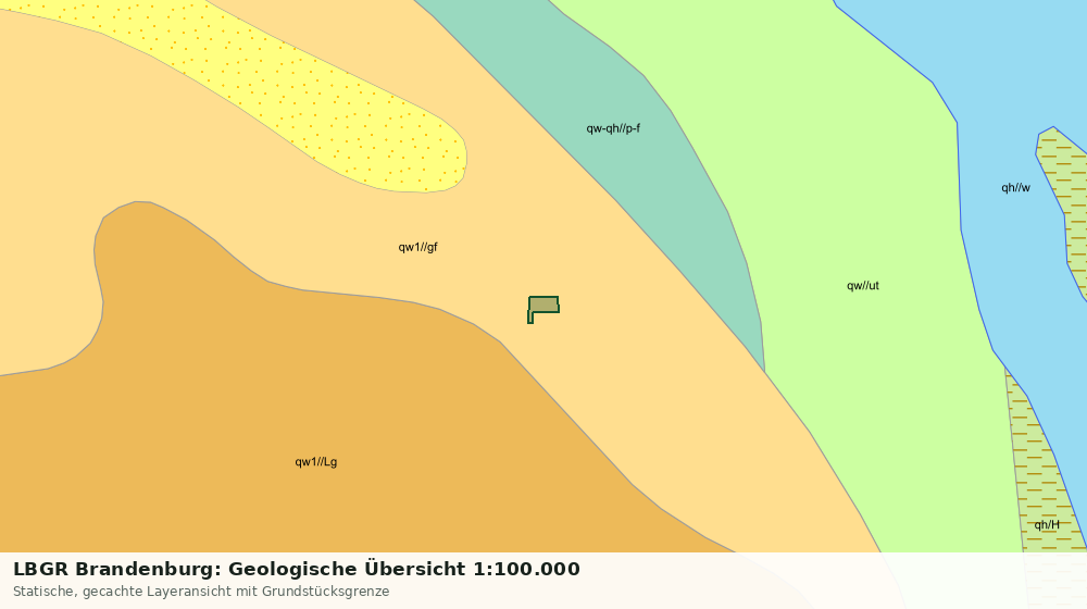 Statische Kartenansicht: LBGR Brandenburg: Geologische Übersicht 1:100.000