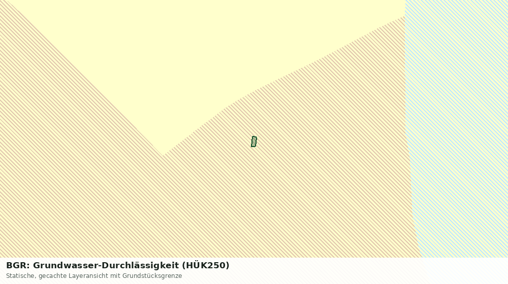 Statische Kartenansicht: BGR: Grundwasser-Durchlässigkeit (HÜK250)