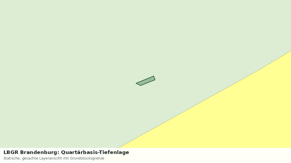 Statische Kartenansicht: LBGR Brandenburg: Quartärbasis-Tiefenlage