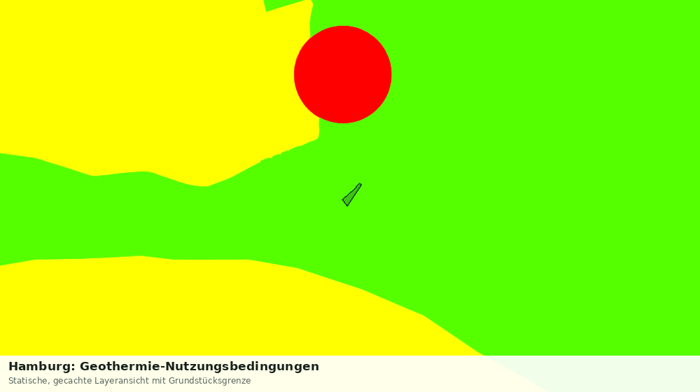 Statische Kartenansicht: Hamburg: Geothermie-Nutzungsbedingungen