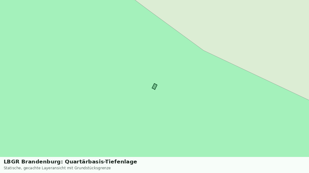 Statische Kartenansicht: LBGR Brandenburg: Quartärbasis-Tiefenlage