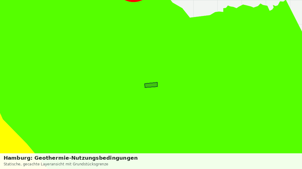 Statische Kartenansicht: Hamburg: Geothermie-Nutzungsbedingungen
