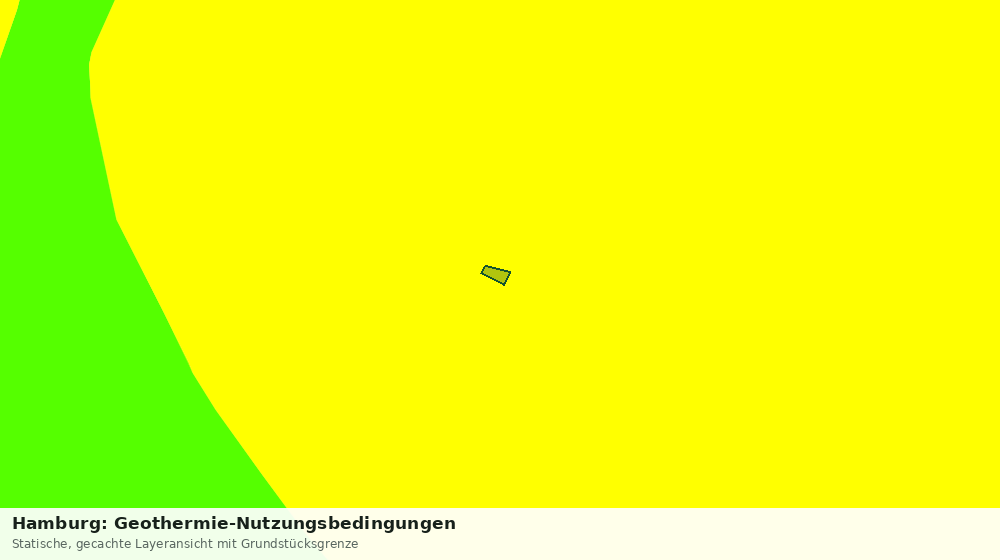 Statische Kartenansicht: Hamburg: Geothermie-Nutzungsbedingungen