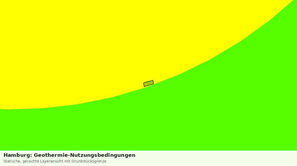 Statische Kartenansicht: Hamburg: Geothermie-Nutzungsbedingungen