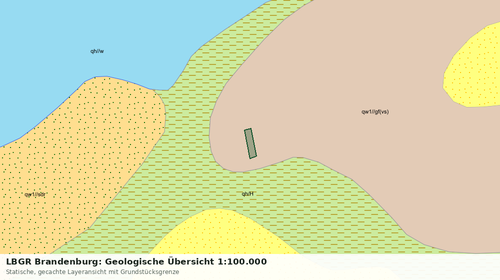 Statische Kartenansicht: LBGR Brandenburg: Geologische Übersicht 1:100.000