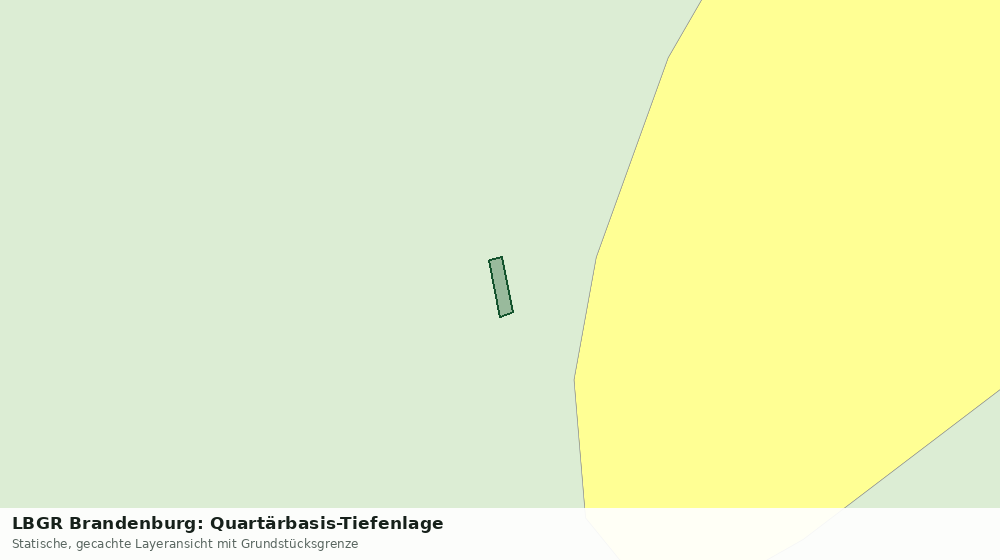 Statische Kartenansicht: LBGR Brandenburg: Quartärbasis-Tiefenlage