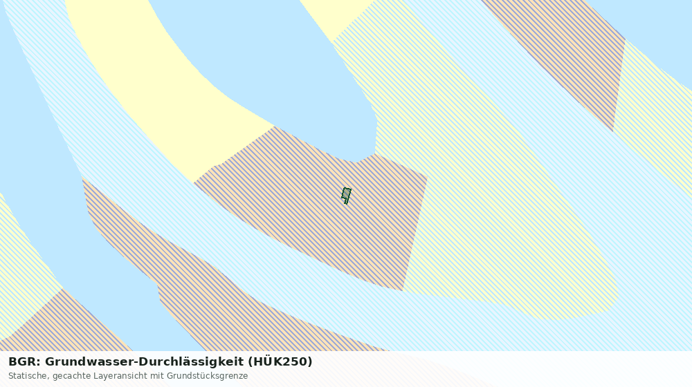 Statische Kartenansicht: BGR: Grundwasser-Durchlässigkeit (HÜK250)