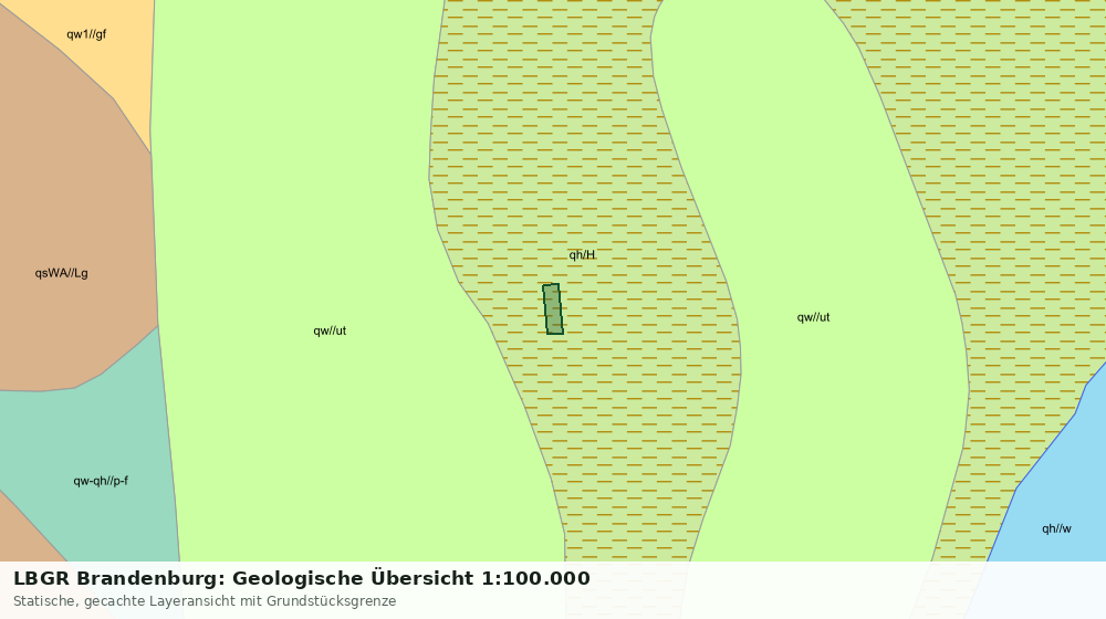 Statische Kartenansicht: LBGR Brandenburg: Geologische Übersicht 1:100.000