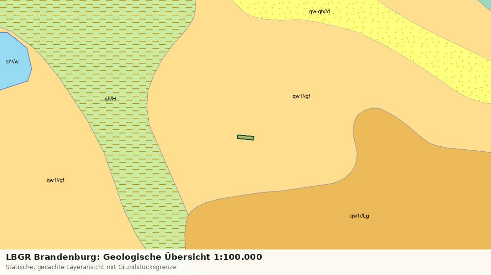 Statische Kartenansicht: LBGR Brandenburg: Geologische Übersicht 1:100.000