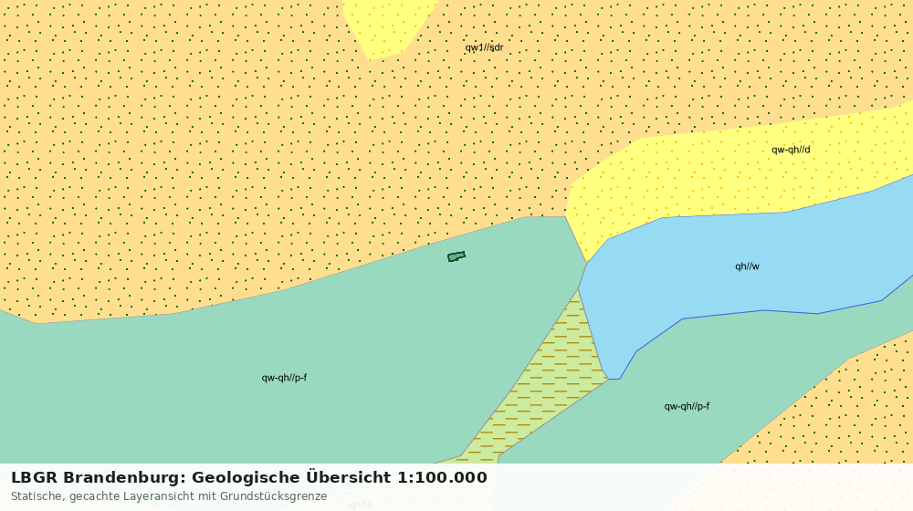 Statische Kartenansicht: LBGR Brandenburg: Geologische Übersicht 1:100.000