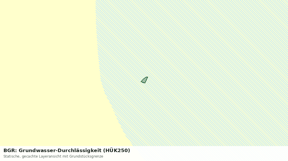 Statische Kartenansicht: BGR: Grundwasser-Durchlässigkeit (HÜK250)