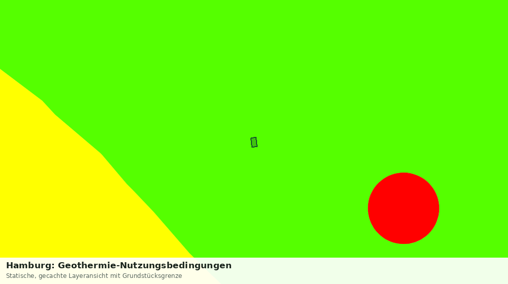 Statische Kartenansicht: Hamburg: Geothermie-Nutzungsbedingungen