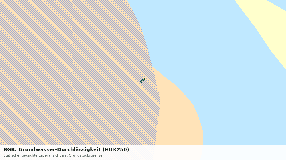 Statische Kartenansicht: BGR: Grundwasser-Durchlässigkeit (HÜK250)