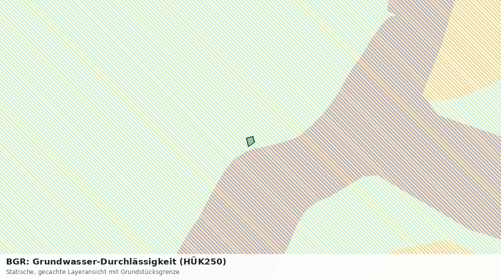 Statische Kartenansicht: BGR: Grundwasser-Durchlässigkeit (HÜK250)