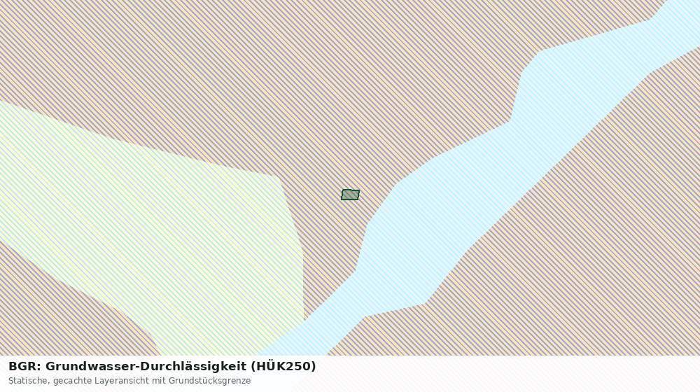 Statische Kartenansicht: BGR: Grundwasser-Durchlässigkeit (HÜK250)