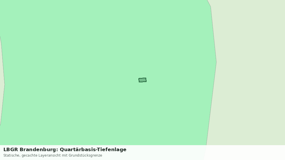 Statische Kartenansicht: LBGR Brandenburg: Quartärbasis-Tiefenlage