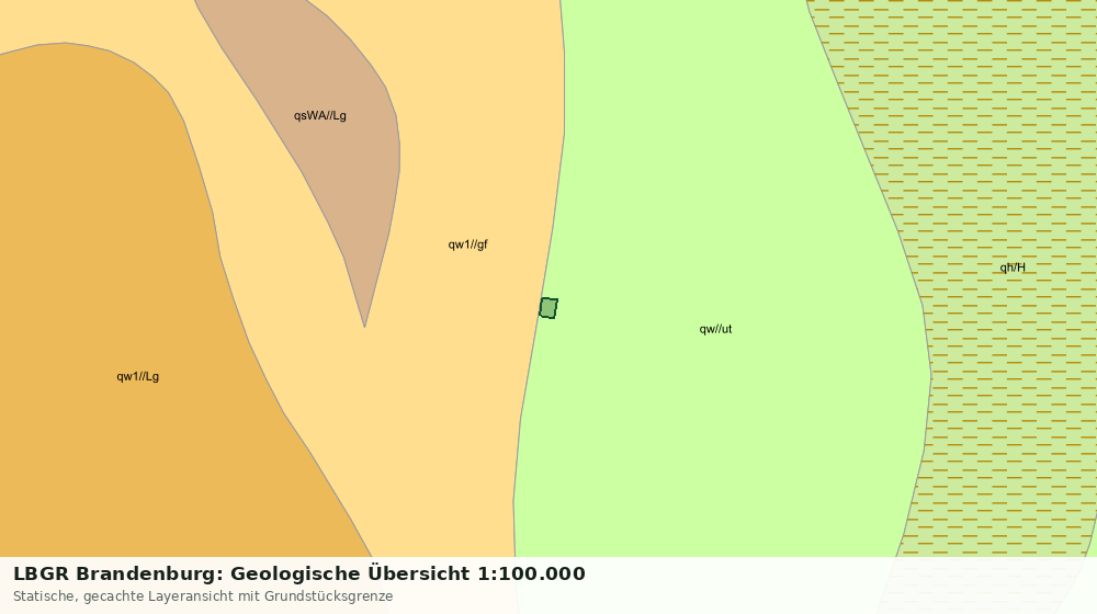 Statische Kartenansicht: LBGR Brandenburg: Geologische Übersicht 1:100.000