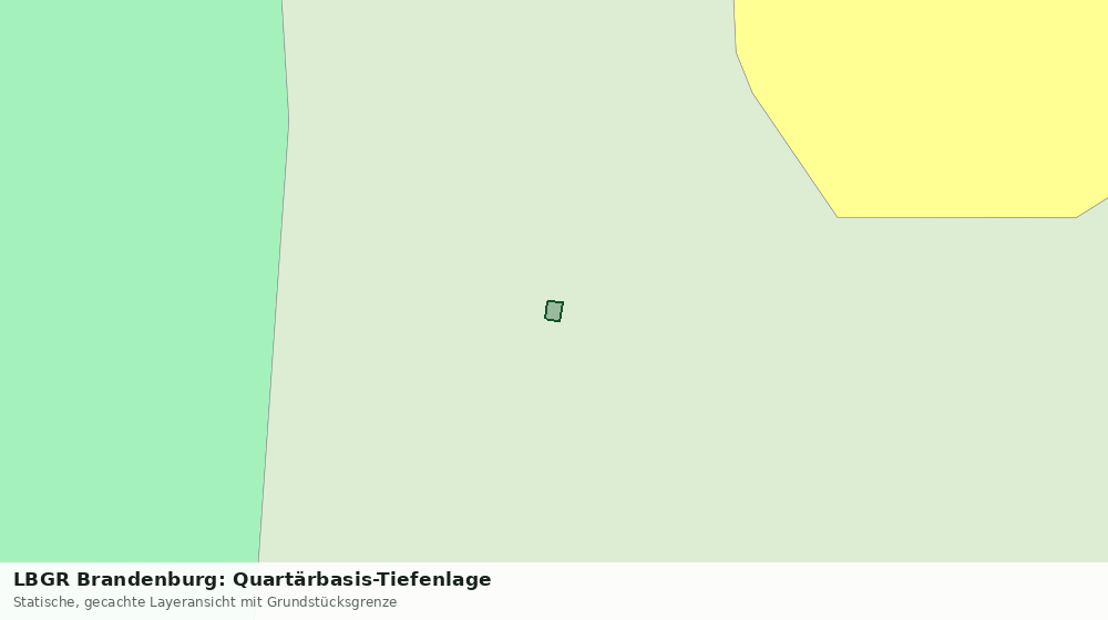 Statische Kartenansicht: LBGR Brandenburg: Quartärbasis-Tiefenlage