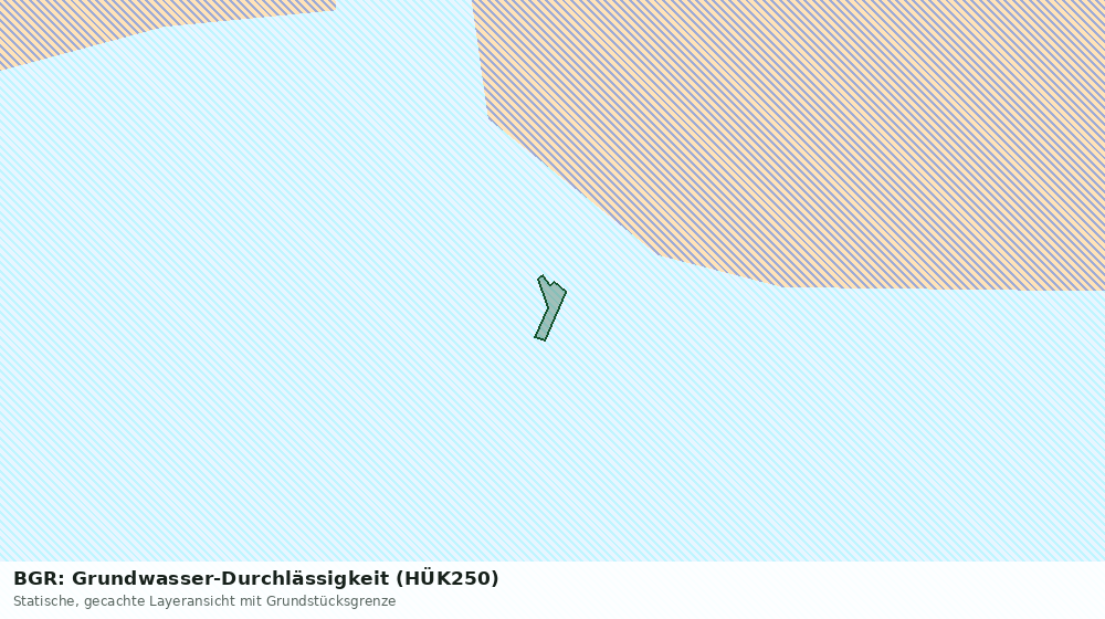 Statische Kartenansicht: BGR: Grundwasser-Durchlässigkeit (HÜK250)