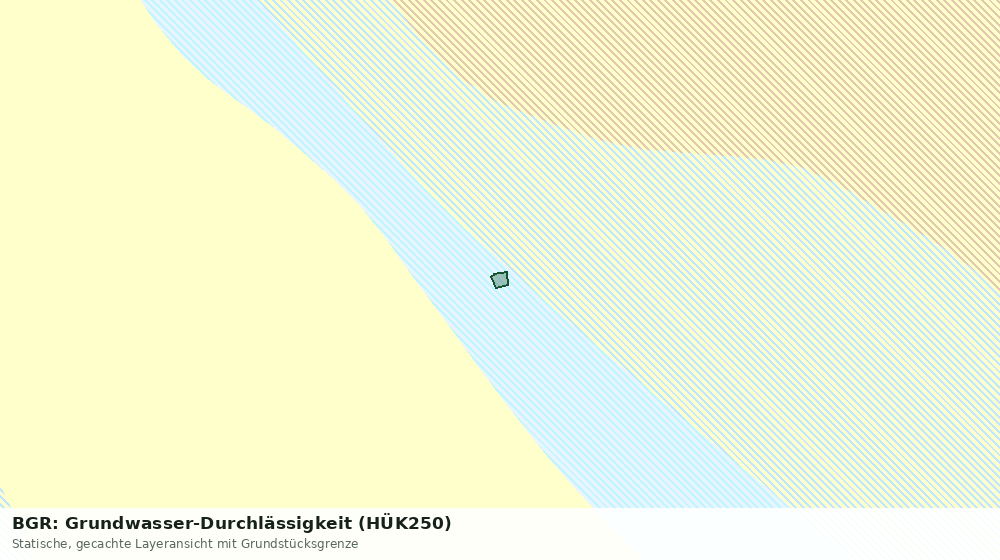 Statische Kartenansicht: BGR: Grundwasser-Durchlässigkeit (HÜK250)