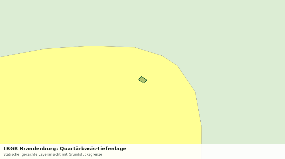 Statische Kartenansicht: LBGR Brandenburg: Quartärbasis-Tiefenlage