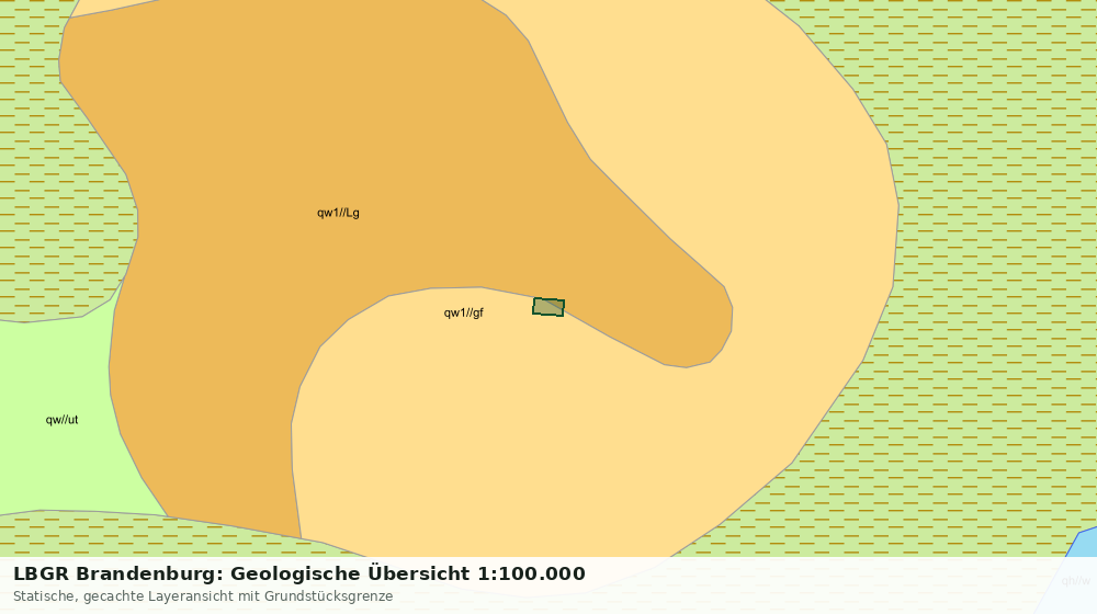 Statische Kartenansicht: LBGR Brandenburg: Geologische Übersicht 1:100.000