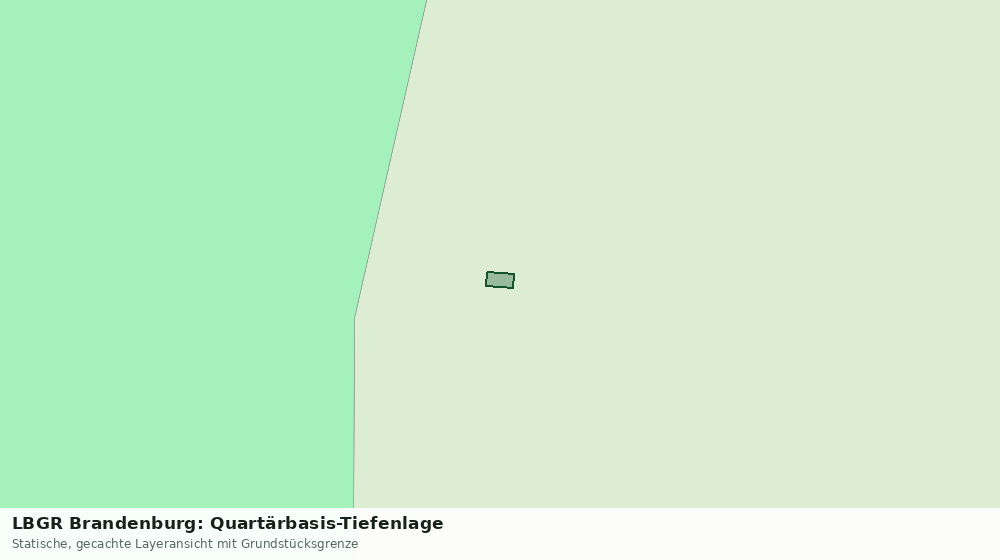 Statische Kartenansicht: LBGR Brandenburg: Quartärbasis-Tiefenlage