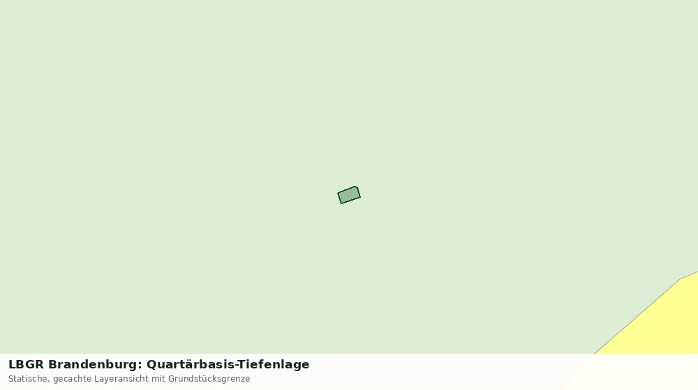 Statische Kartenansicht: LBGR Brandenburg: Quartärbasis-Tiefenlage