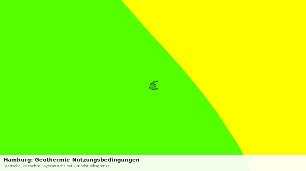 Statische Kartenansicht: Hamburg: Geothermie-Nutzungsbedingungen