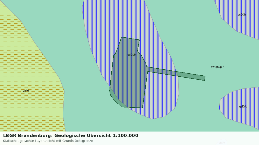 Statische Kartenansicht: LBGR Brandenburg: Geologische Übersicht 1:100.000