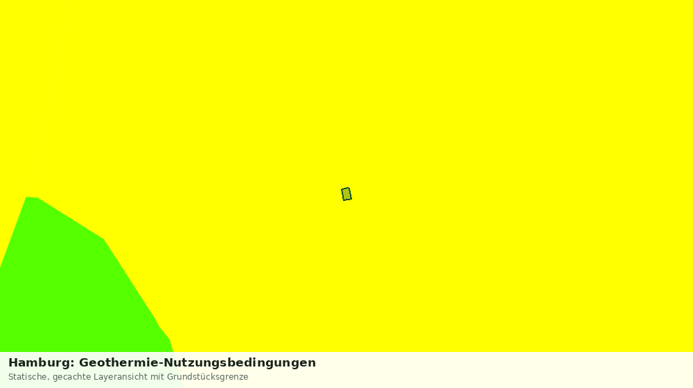 Statische Kartenansicht: Hamburg: Geothermie-Nutzungsbedingungen