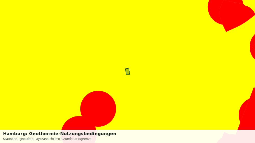 Statische Kartenansicht: Hamburg: Geothermie-Nutzungsbedingungen
