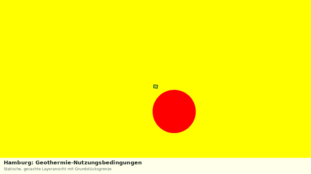 Statische Kartenansicht: Hamburg: Geothermie-Nutzungsbedingungen