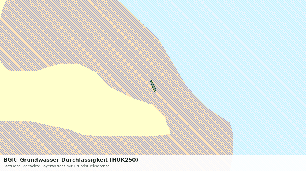 Statische Kartenansicht: BGR: Grundwasser-Durchlässigkeit (HÜK250)