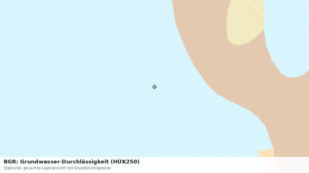 Statische Kartenansicht: BGR: Grundwasser-Durchlässigkeit (HÜK250)