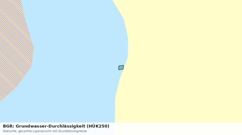 Statische Kartenansicht: BGR: Grundwasser-Durchlässigkeit (HÜK250)